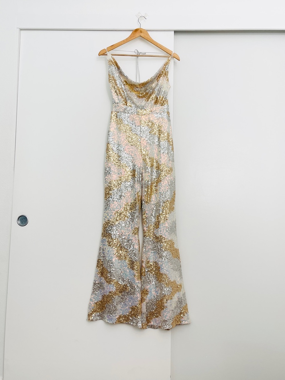 NWT 12th Tribe Sequins Western Jumpsuit Size Small